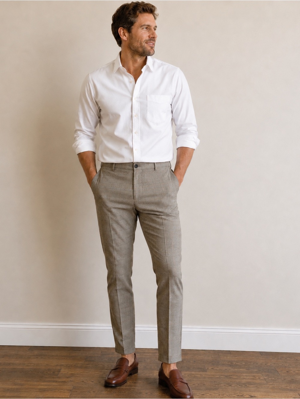 Scotch & Soda Men’s Plaid Slim Fit Pants 32x32 NWT Prince of Wales